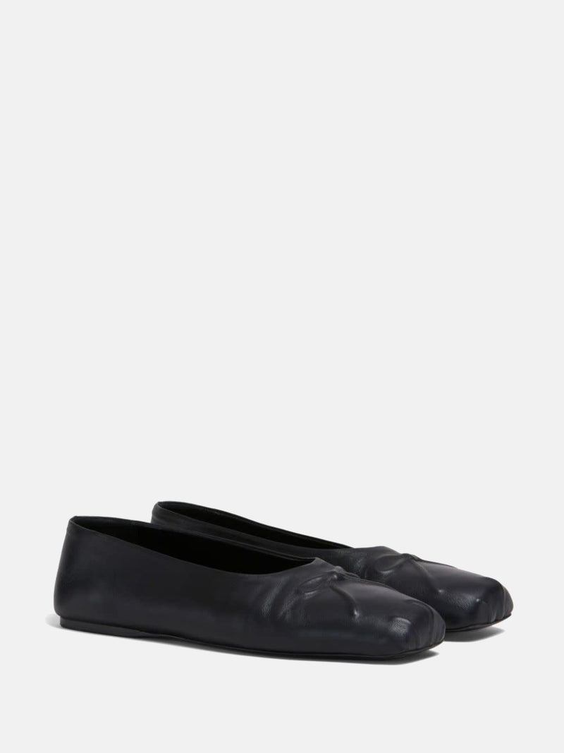 MARNI - Women Nappa Leather Seamless Little Bow Ballet Flat