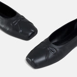 MARNI - Women Nappa Leather Seamless Little Bow Ballet Flat
