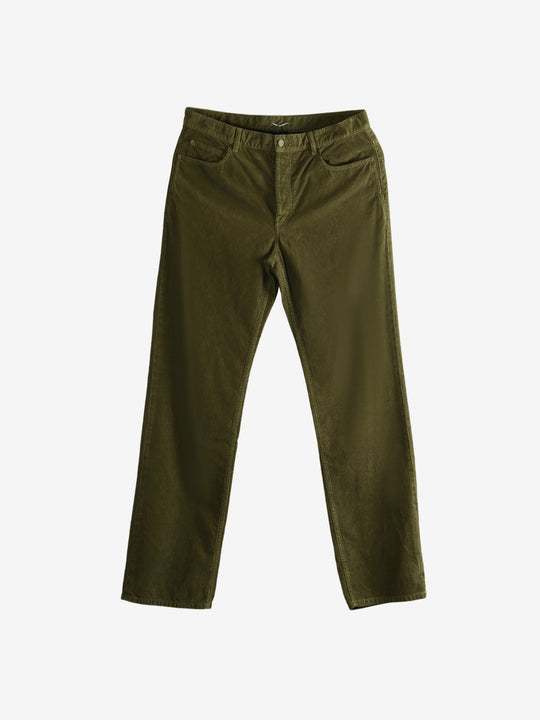 Green pants, front view