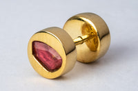 PARTS OF FOUR Stud Earring (0.2 CT, Ruby Slice, YGA+RUB)