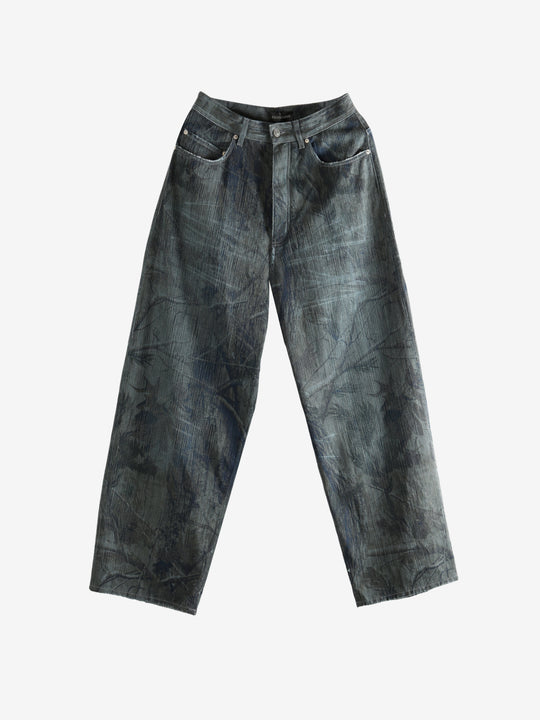 Blue jeans, front view