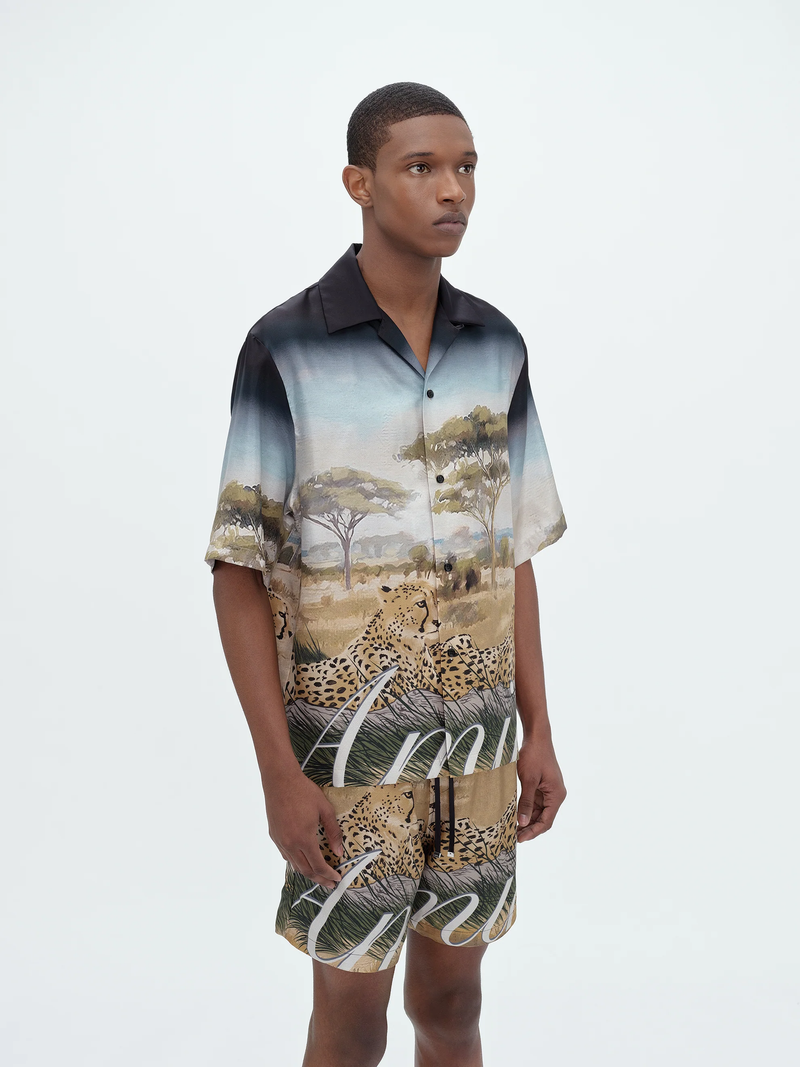 AMIRI Mens Cheetah Print Bowling Shirt – Atelier New York