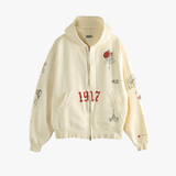 White hoodies, front view