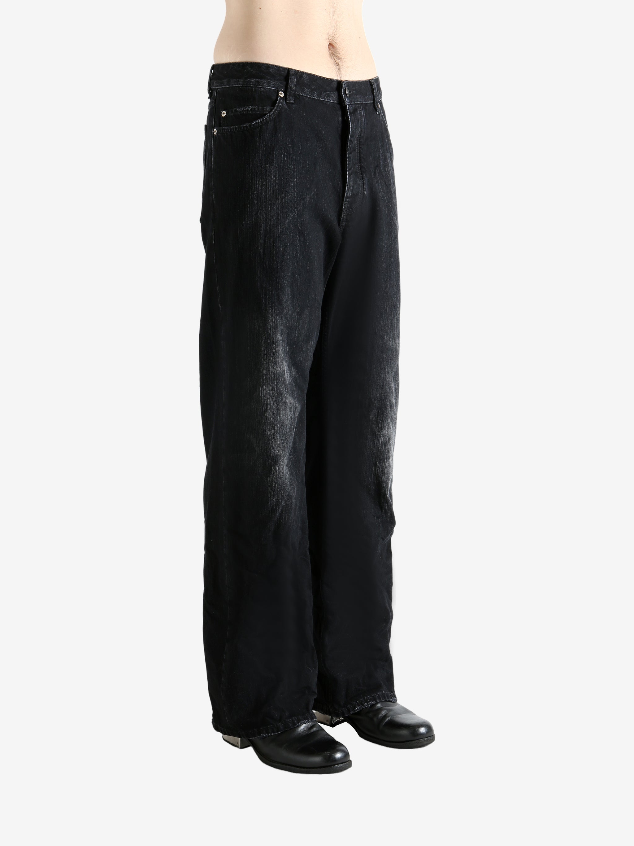 【関税&送料込】Balenciaga Black Stretch Polyester X Under A BALENCIAGA - Men Relaxed Fit Pants – Atelier New York