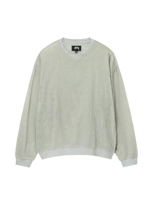 STUSSY - Men Cotton Mesh Long-Sleeve Crew Top