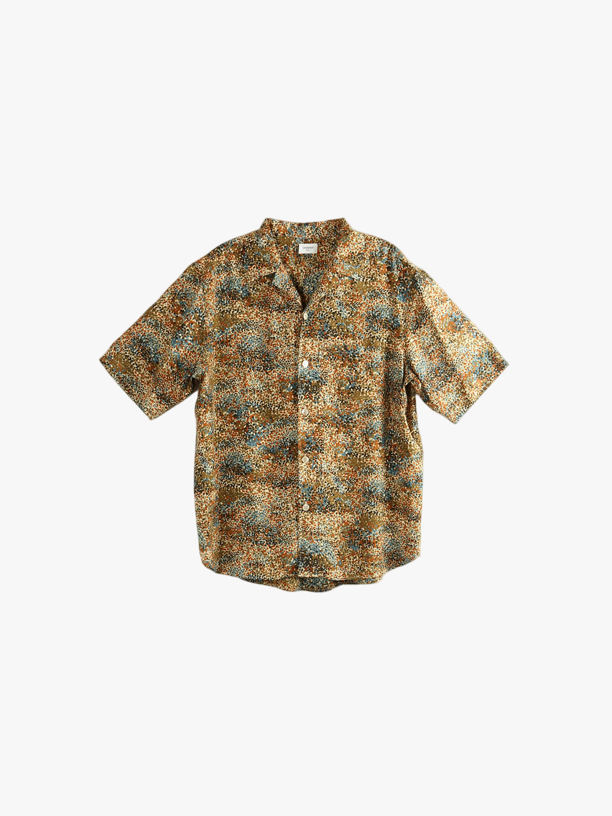 Yellow short-sleeve shirt,front view