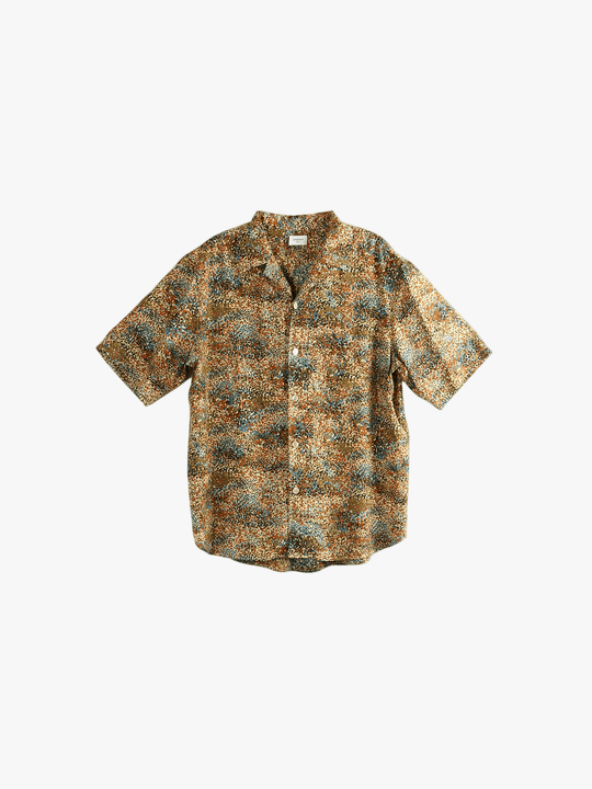 Yellow short-sleeve shirt,front view