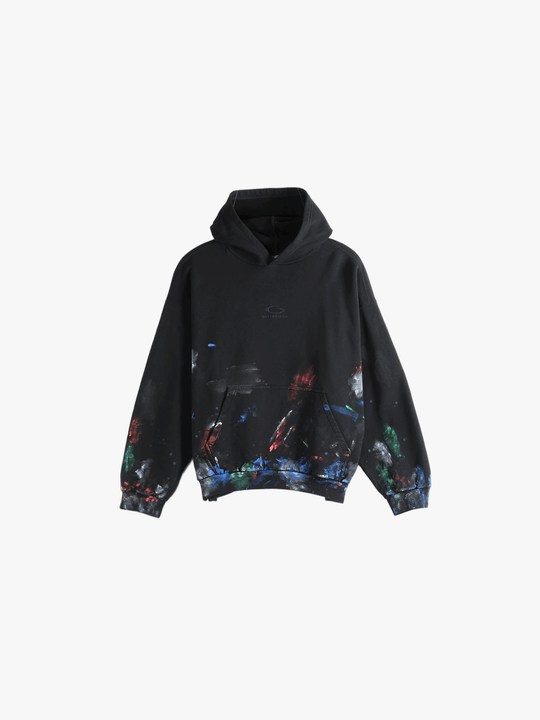 Black hoodie, front view