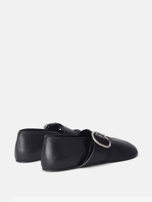 JIL SANDER - Women Soft Leather Mary Jane Ballerina Flat