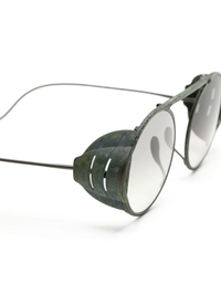 RIGARDS X BORIS BIDJAN SABERI Antique Jade (Frame) × Light Gray (Lens) Titanium Sunglasses