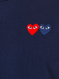 COMME DES GARCONS PLAY MEN Double Hearts T-Shirt