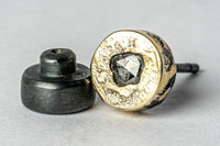 PARTS OF FOUR Stud Earring (Fuse, 0.2 CT, Tiny Faceted Diamond Slab, KA18K+FCDIA)