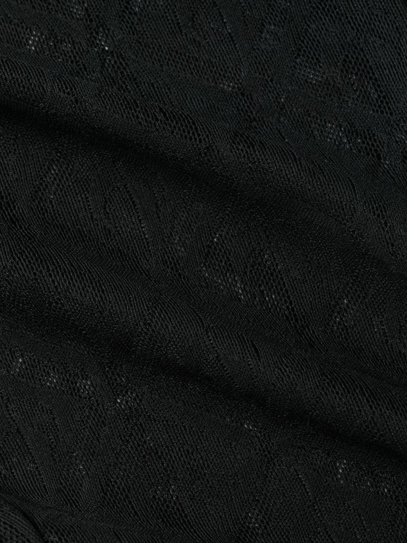 Moonogram mesh tights in black - Marine Serre