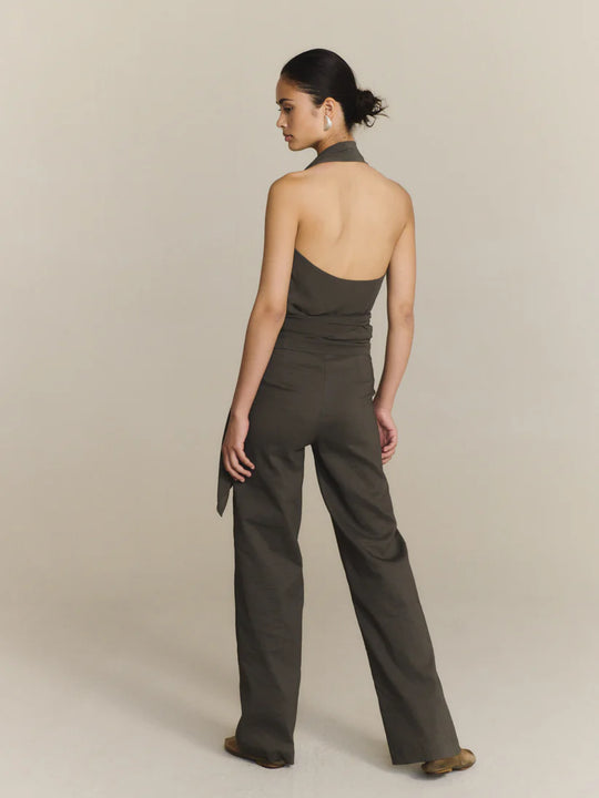 Grey top worn by a person, showing the top's fit