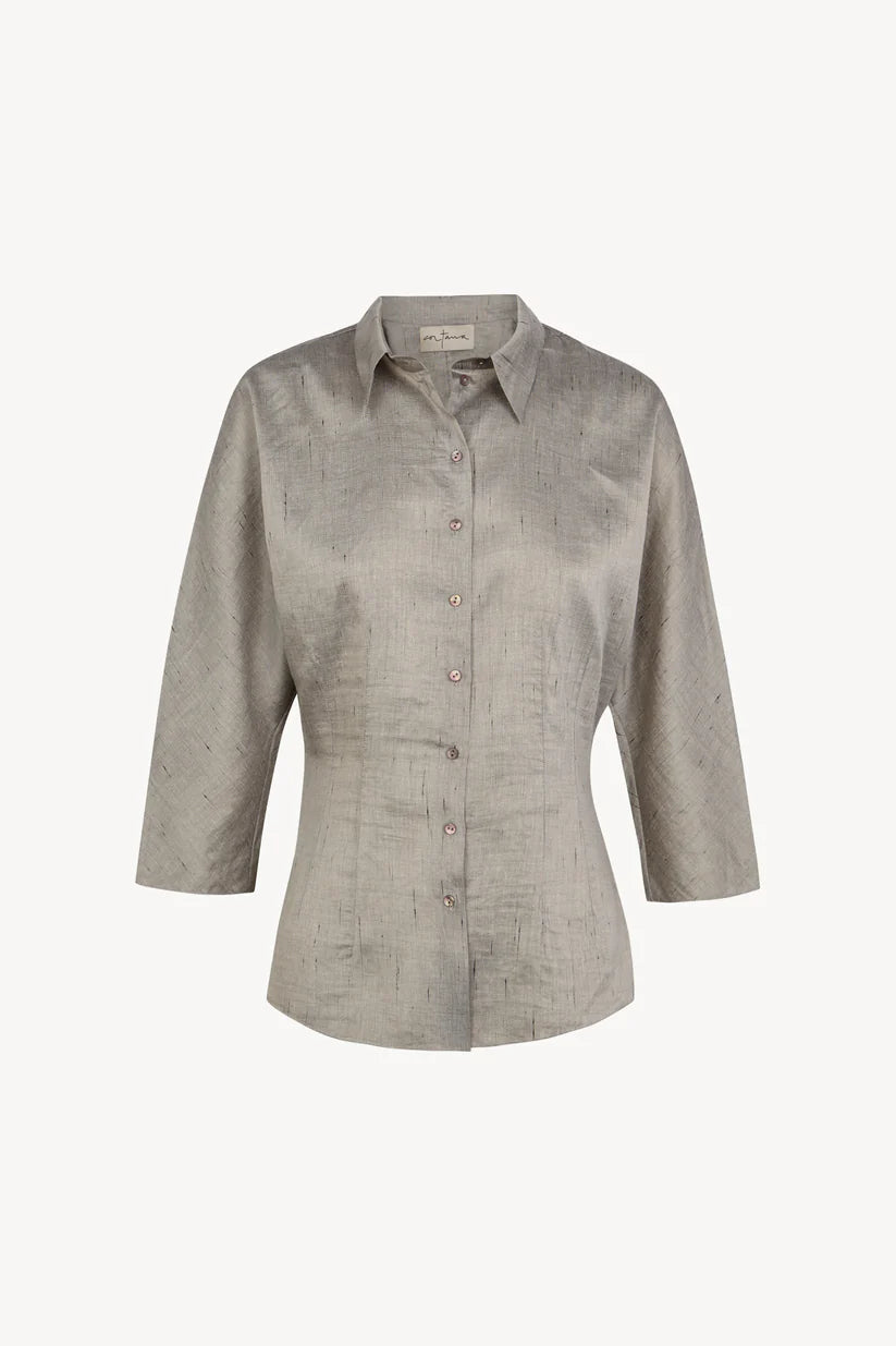Grey shirts, front view