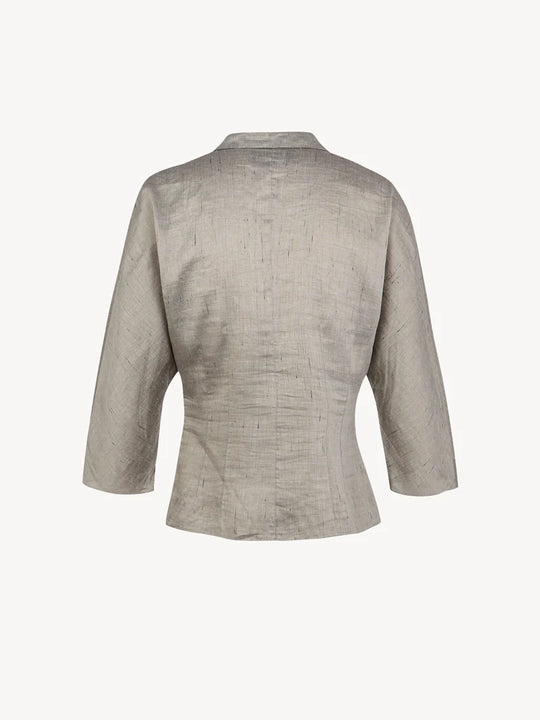 Grey shirts, back view