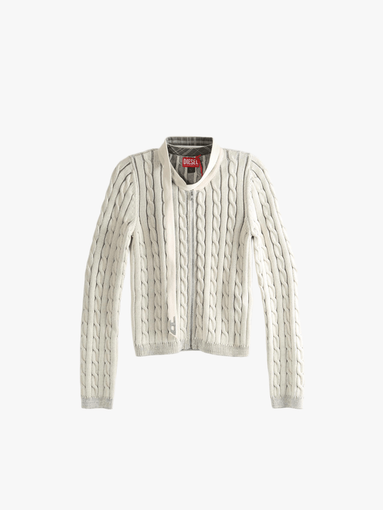 tan sweater , front view