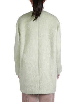 AURALEE - Women Brushed Mohair Shaggy Coat