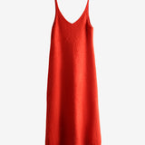 Red dress, front view