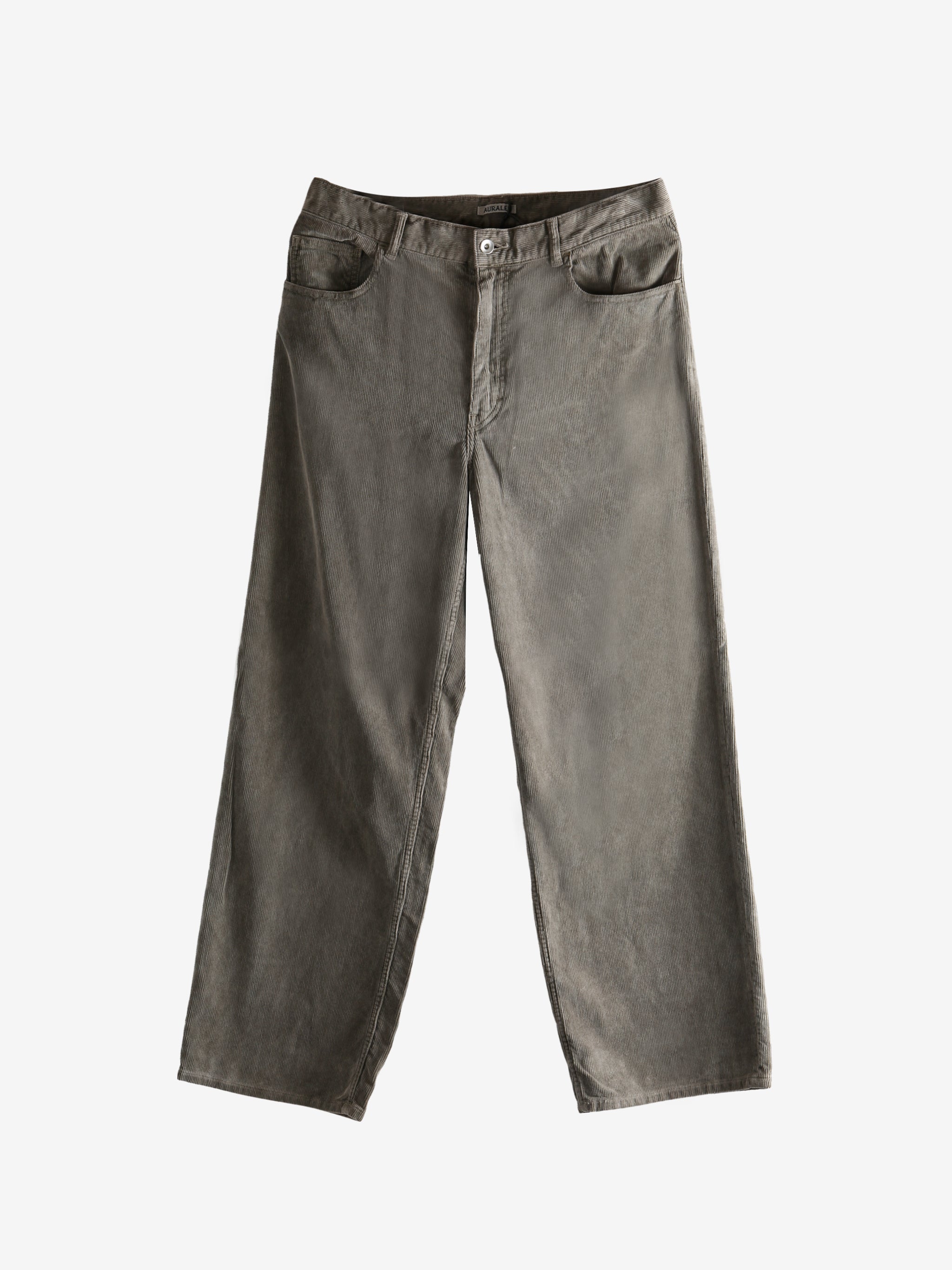 AURALEE サイズ3 PIGMENT DYED CORDUROY PANTS Auralee Pigment Dyed Finx Corduroy Wide 5P Pants Olive Brown