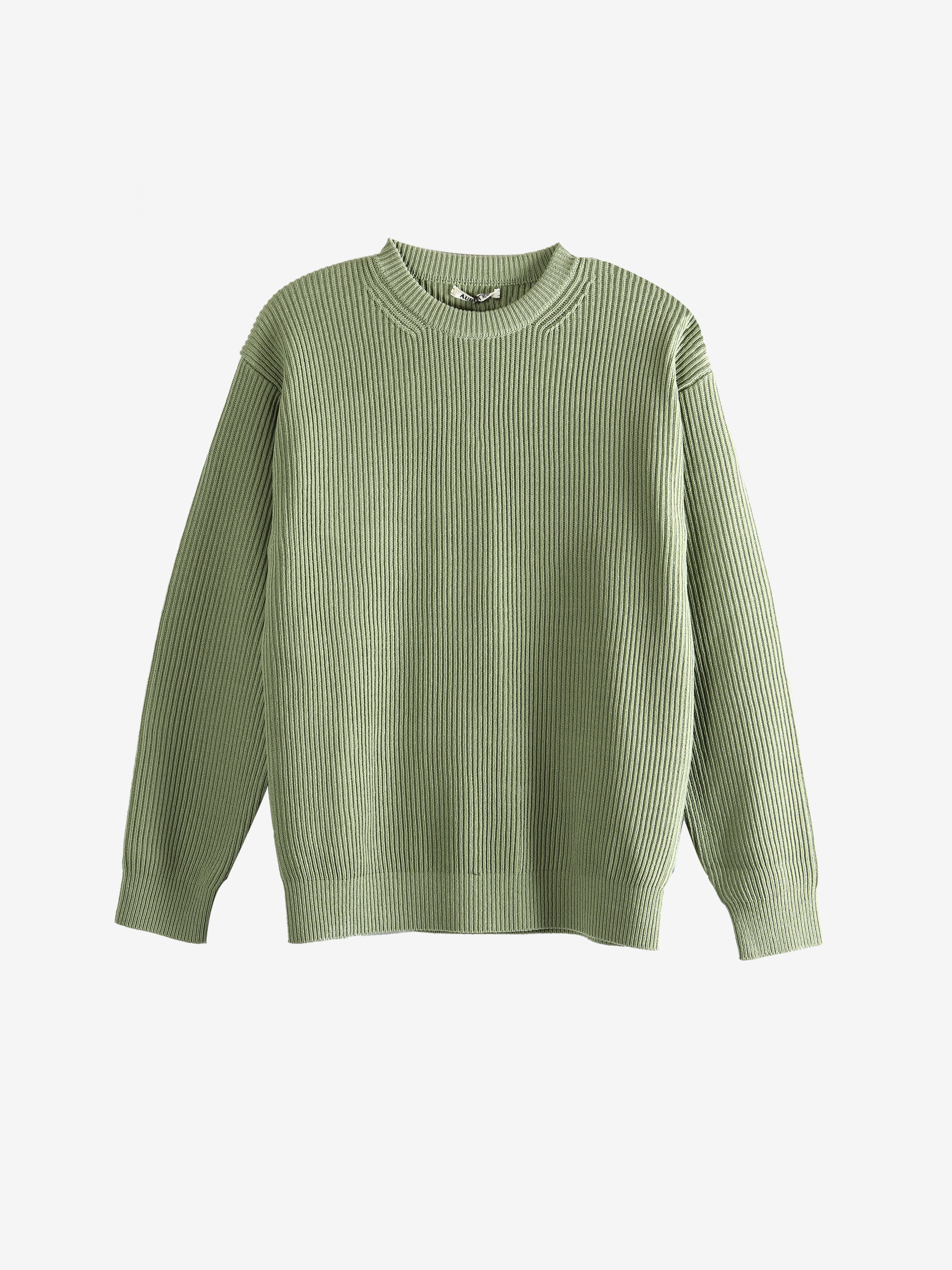 Green knitwear ,front view
