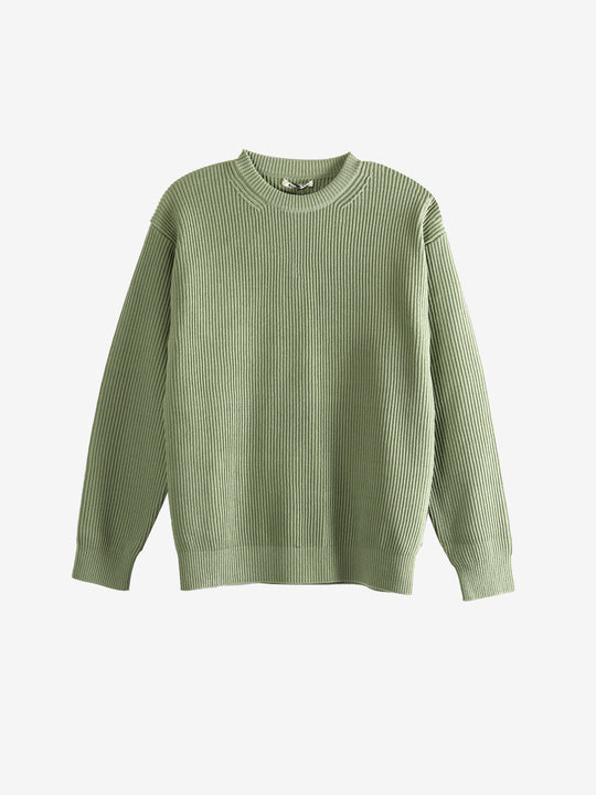 Green knitwear ,front view