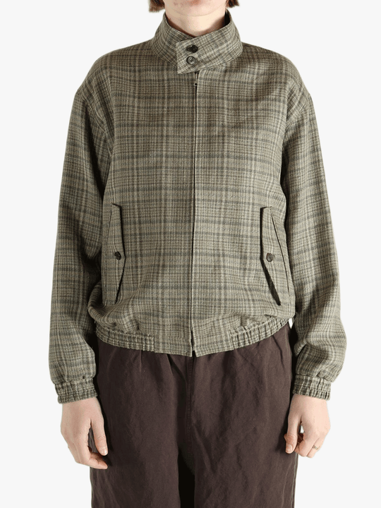 Brown jackets-coats worn by a person, showing the  jackets-coats's fit