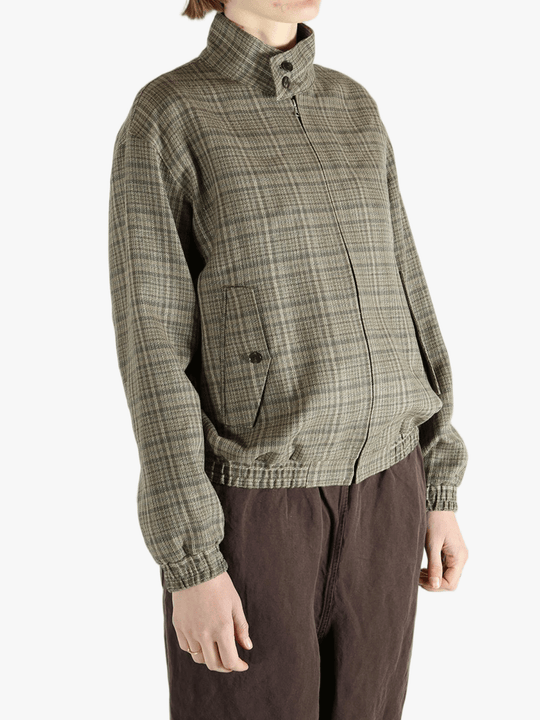 Brown jackets-coats worn by a person, showing the  jackets-coats's fit