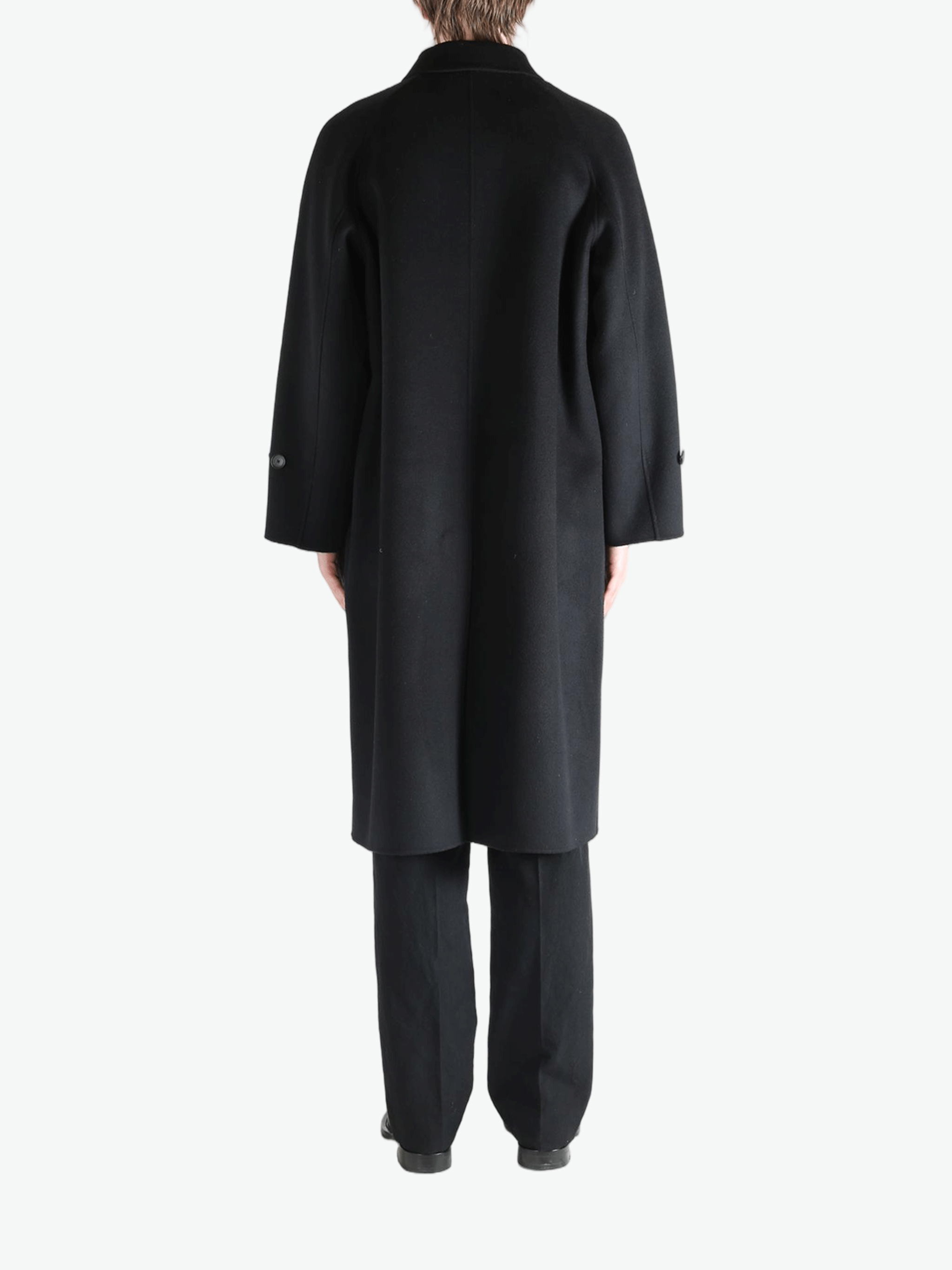 Black coats, full body view