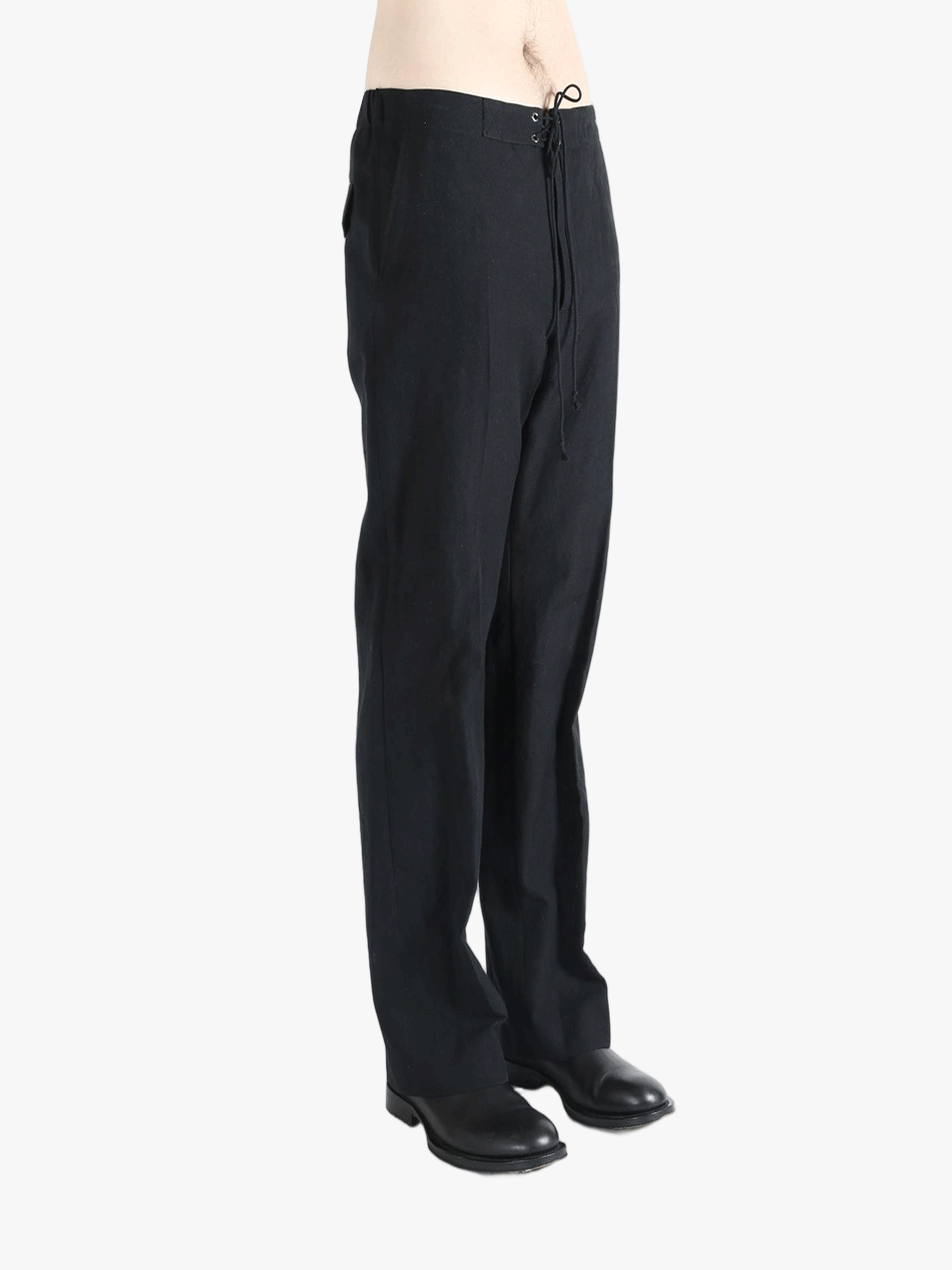 AURALEE - Men Wool Cotton Linen Ox Drawstring Pants – Atelier New York AURALEE - Men Wool Cotton Linen Ox Drawstring Pants – Atelier New York