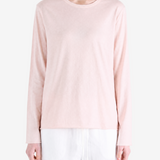 AURALEE - Women Brushed Organic Cotton Jersey Long Sleeve Tee