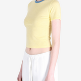 AURALEE - Women Hard Twist High Gauge Wool Silk Knit Tee
