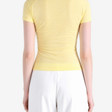AURALEE - Women Hard Twist High Gauge Wool Silk Knit Tee