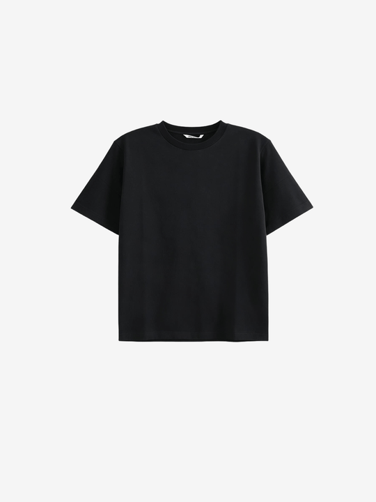 Black t-shirt, front view