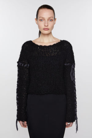 ACNE STUDIOS - Women Lacing Knit Jumper