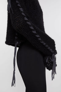 ACNE STUDIOS - Women Lacing Knit Jumper