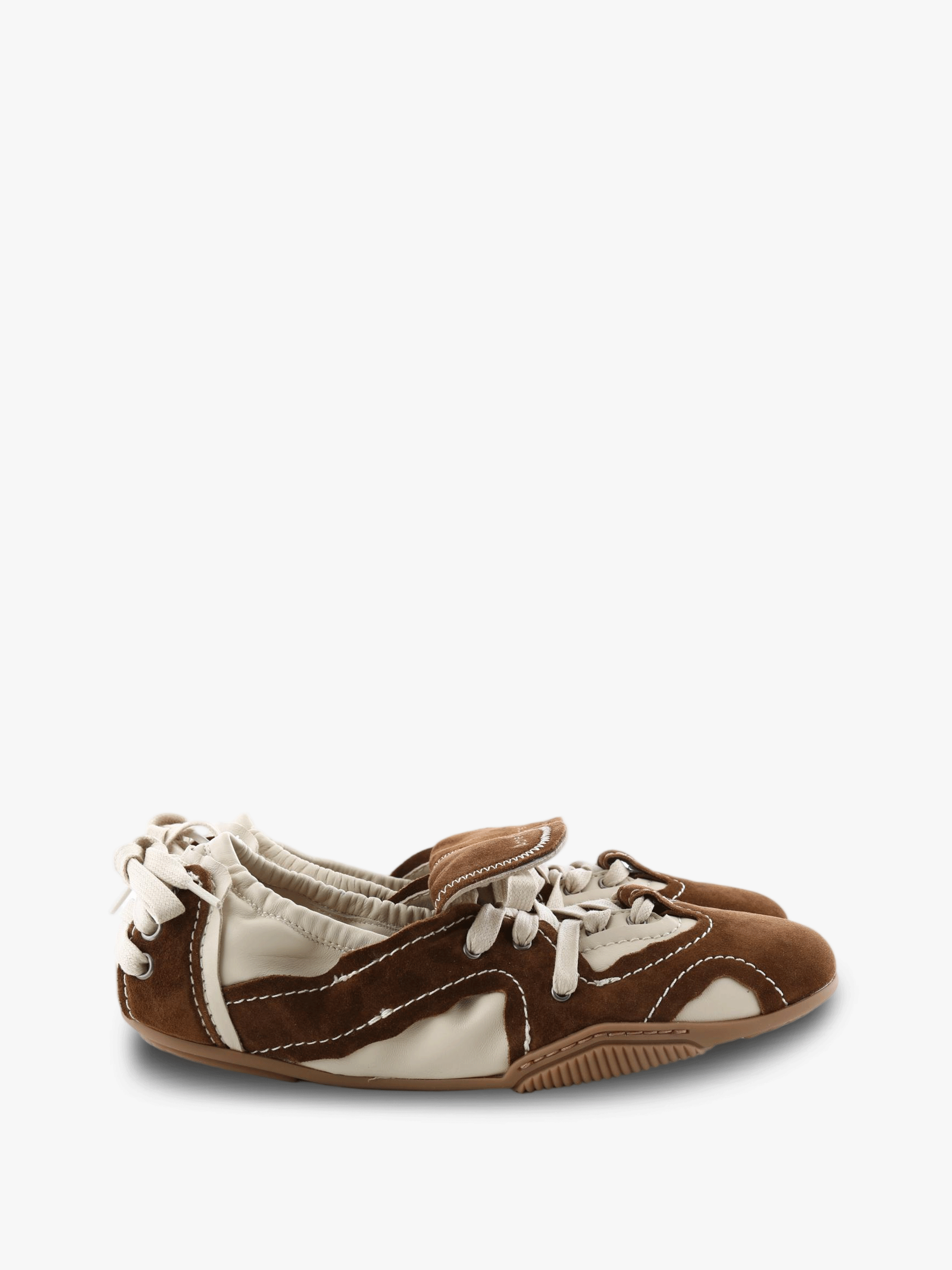 Brown shoes, side view