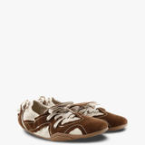 Brown shoes, front view