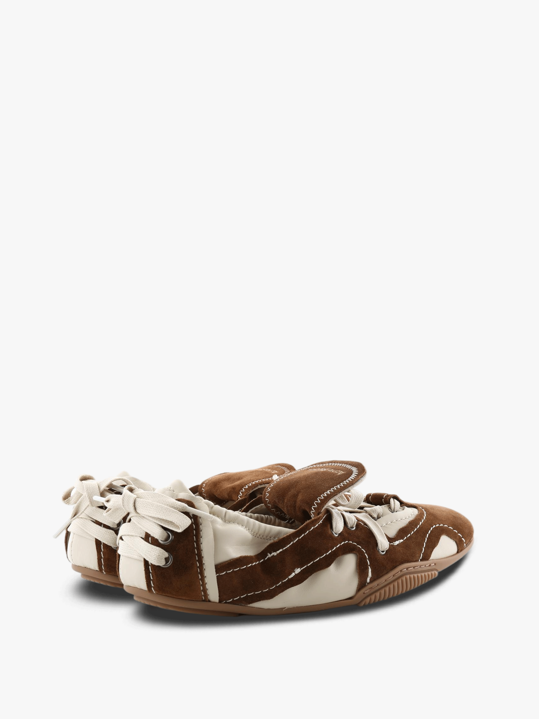 Brown shoes, side view