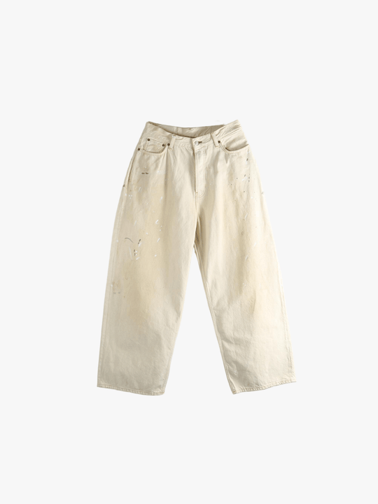 White pants, full view