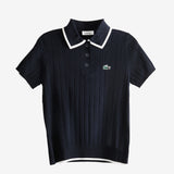Navy knitwear, front view