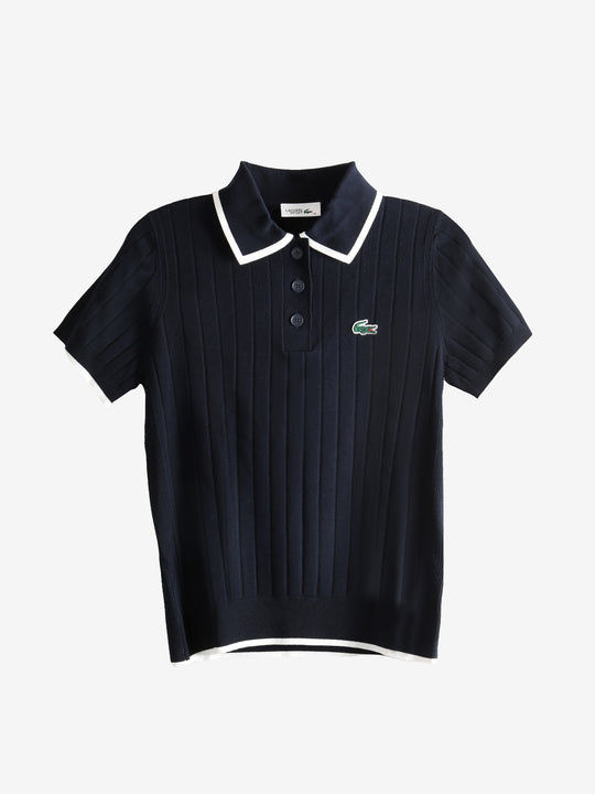Navy knitwear, front view