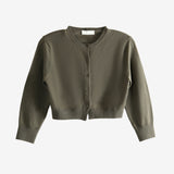 Brown cardigan, front view