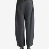 Grey pants worn by a person, showing the pants fit