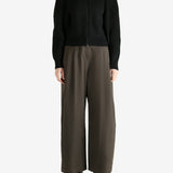 Black cardigan,full body view