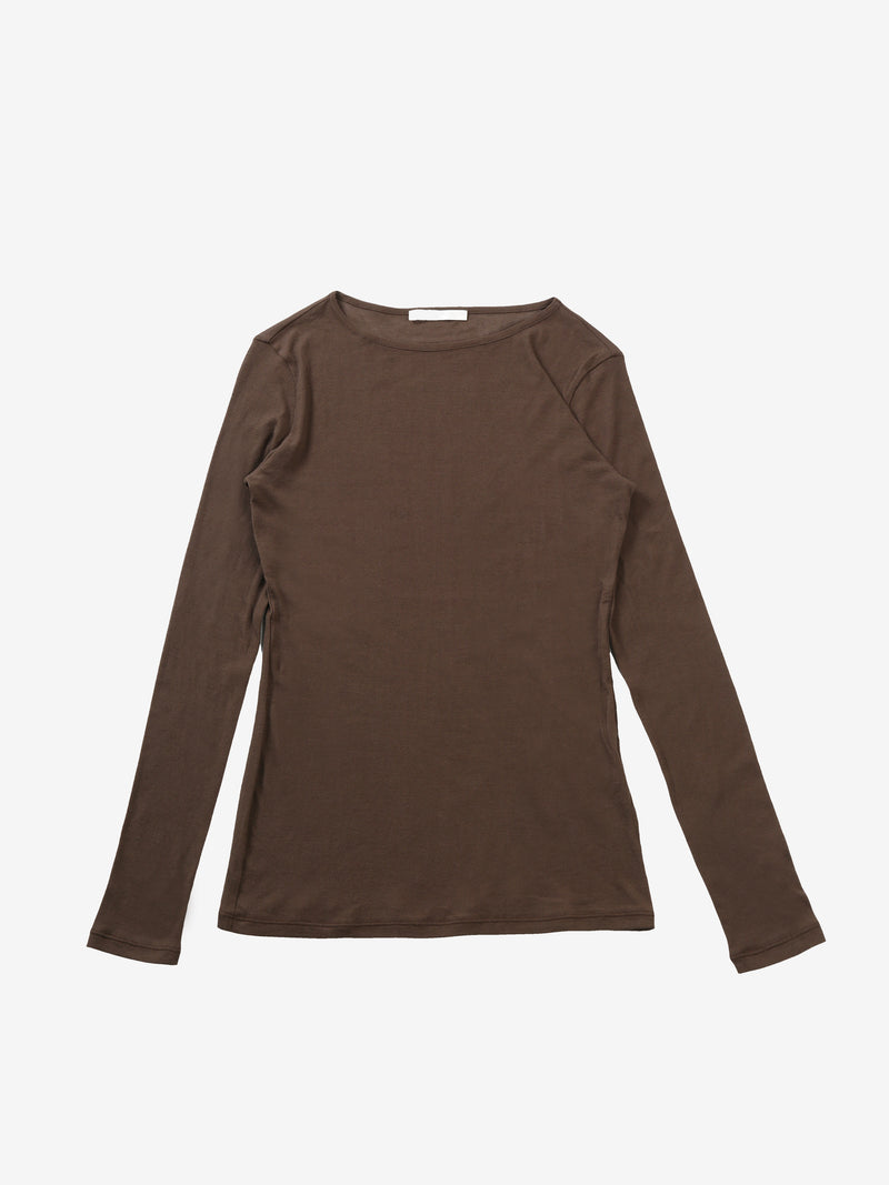 Brown tee, front view