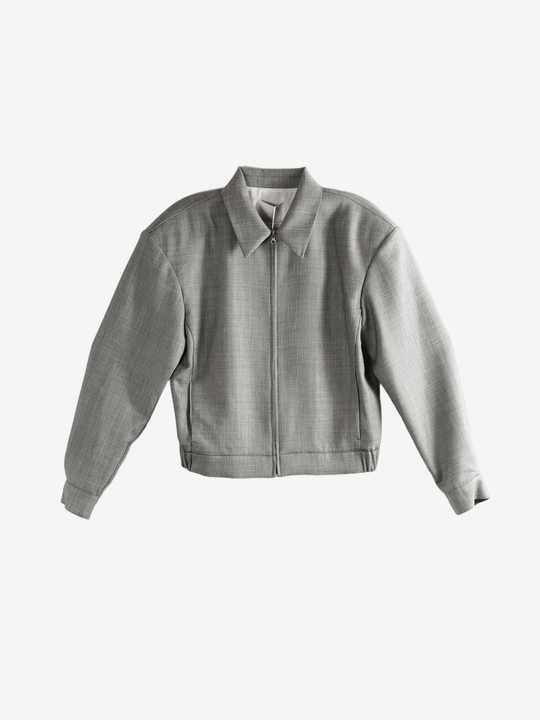 Grey jacket, front view