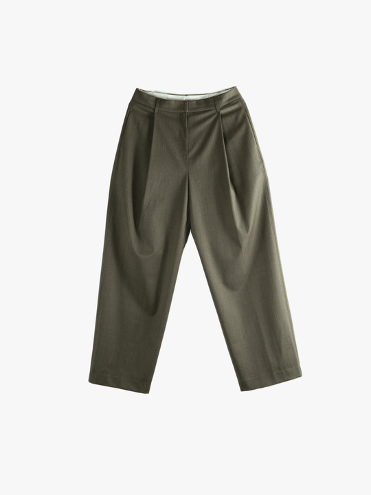 Green pants, front view