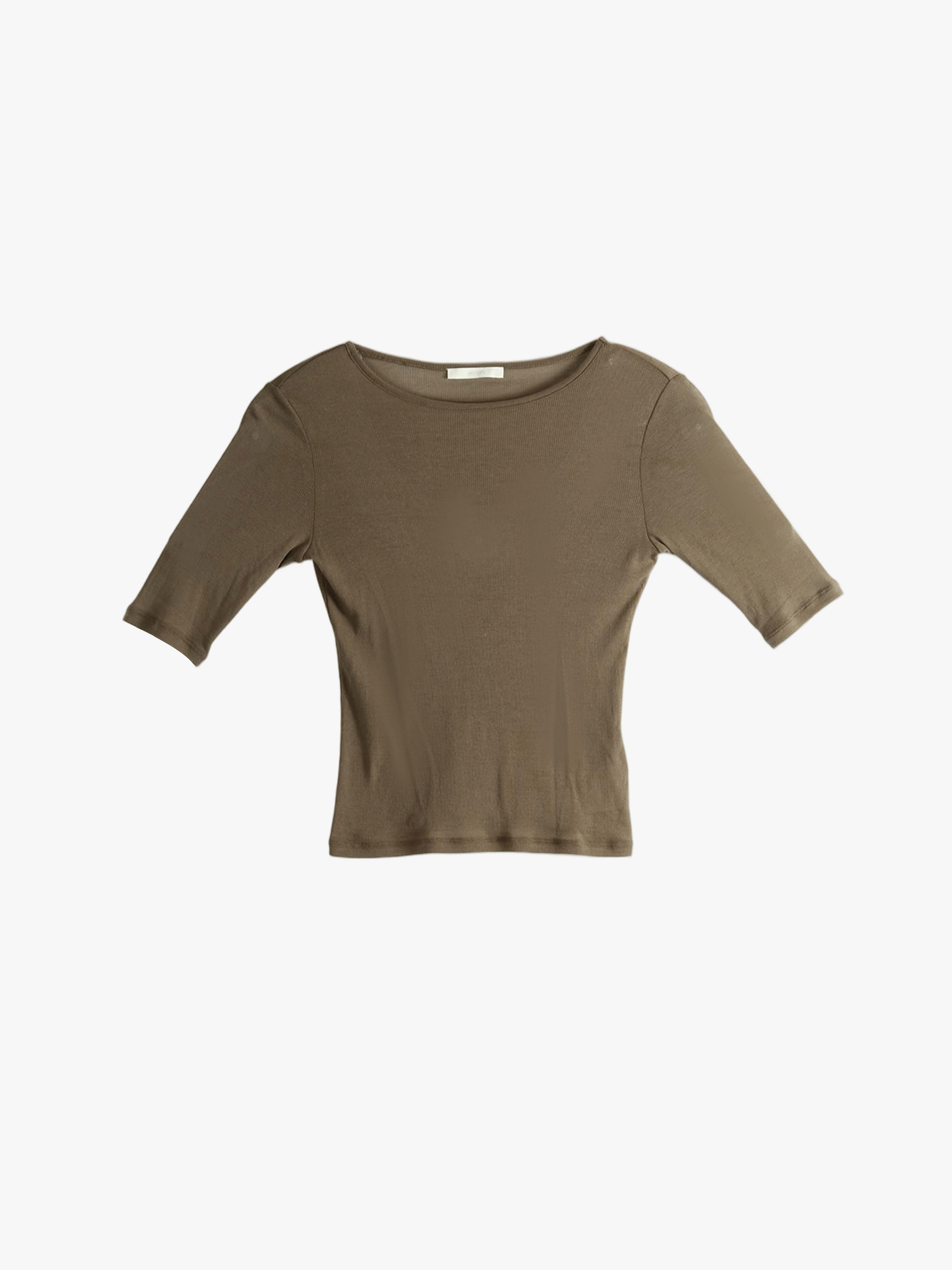 Brown t-shirt, front view