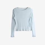 Blue shirt, front view